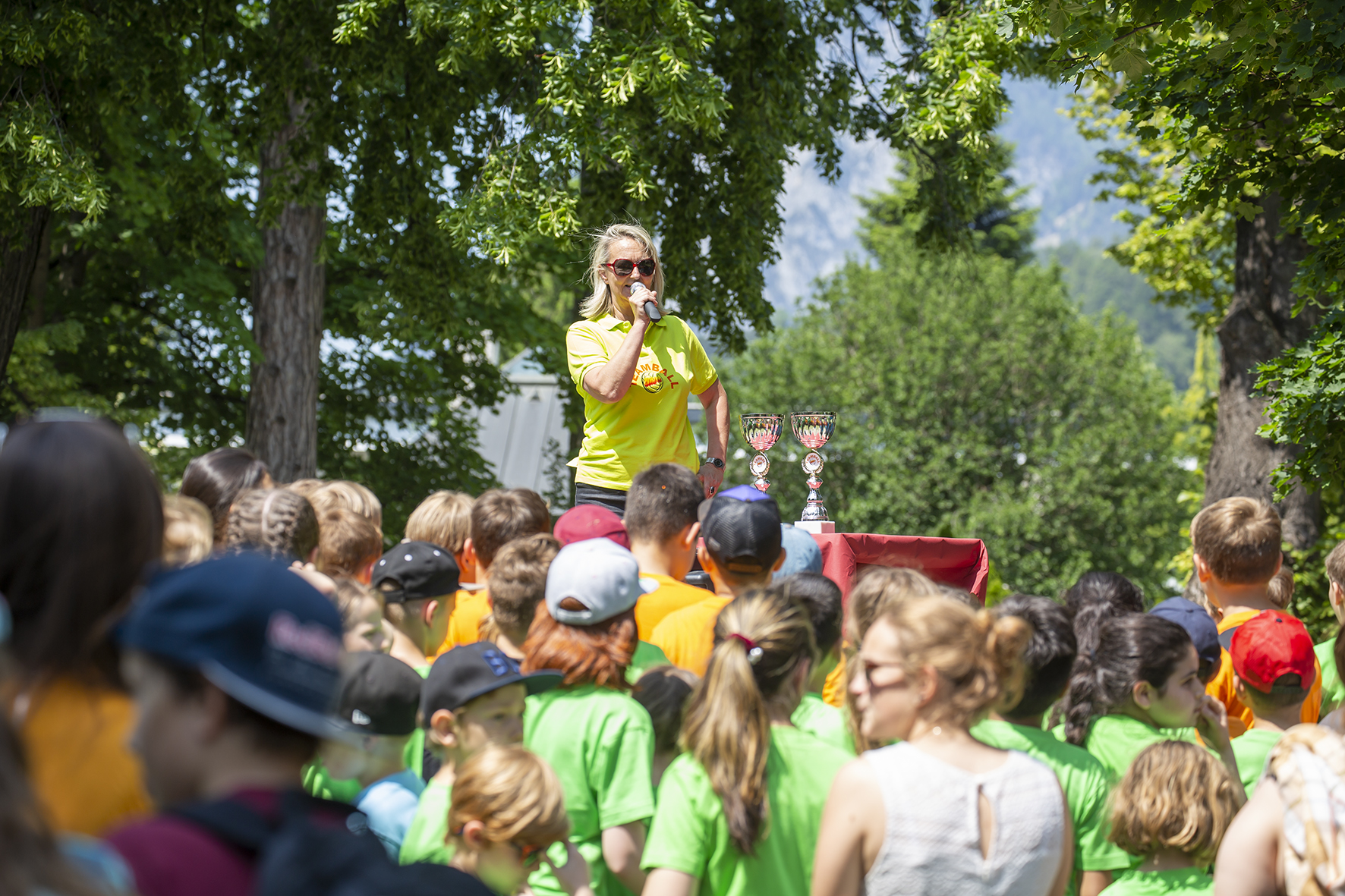 Die Direktorin der Volksschule Saggen, Gerlinde Prazeller zeigte sich als Organisatorin begeistert über den tollen Verlauf der Schulveranstaltung und blickte zugleich mit Vorfreude auf die zehnte Ausgabe des Turniers im kommenden Frühsommer.
