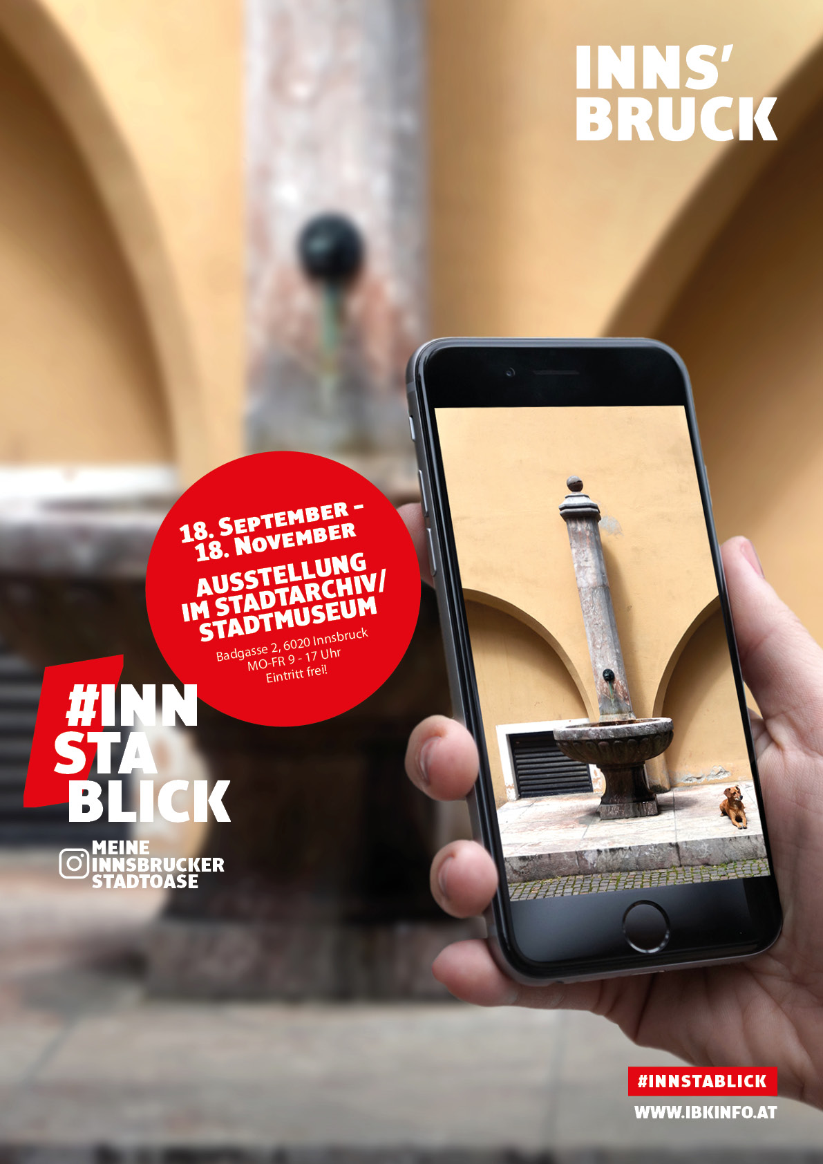 Bis 18. November zeigt die Ausstellung #INNstablick im Stadtarchiv/Stadtmuseum die Vielfalt der Innsbrucker Stadtoasen.