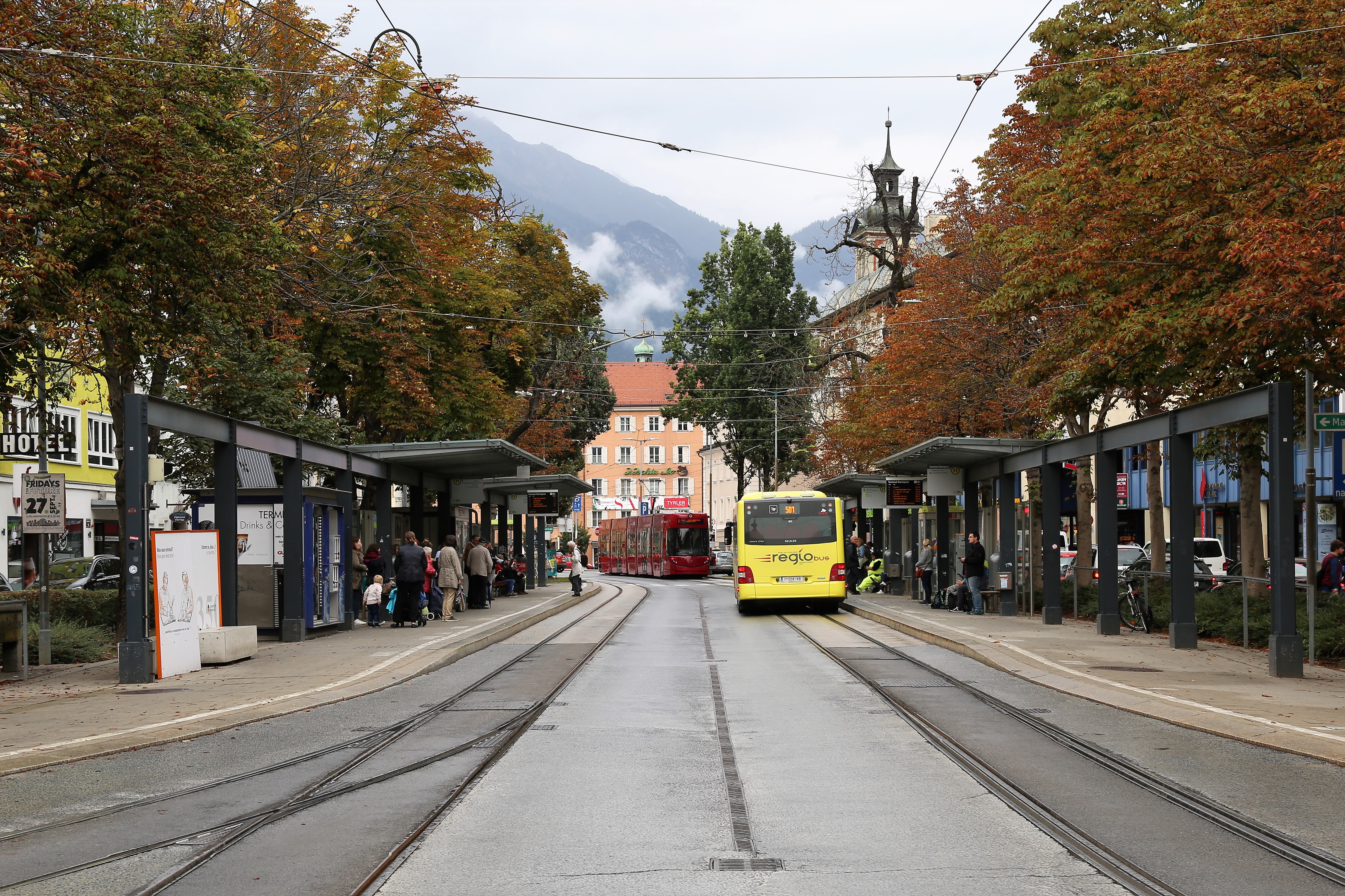 Im Bereich des Terminals am Marktplatz wird ab Montag, 30. September 2019, umgebaut.