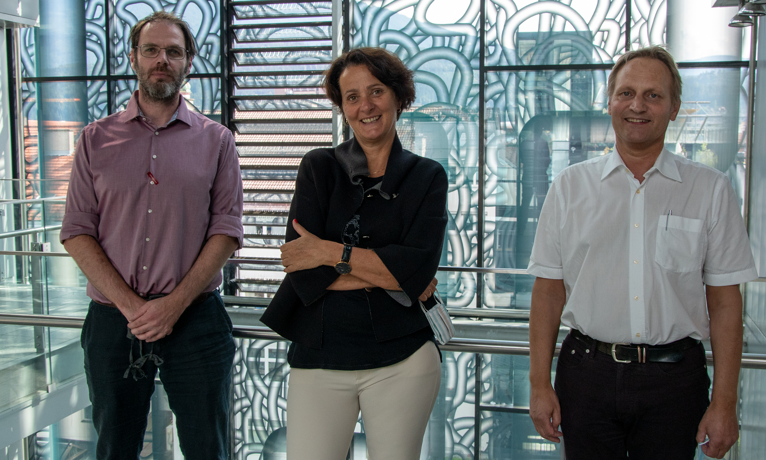 Wolfgang Grünzweig, Carina Wallnöfer-Meisinger und Martin Exenberger unterstützen den Behindertenbeirat.