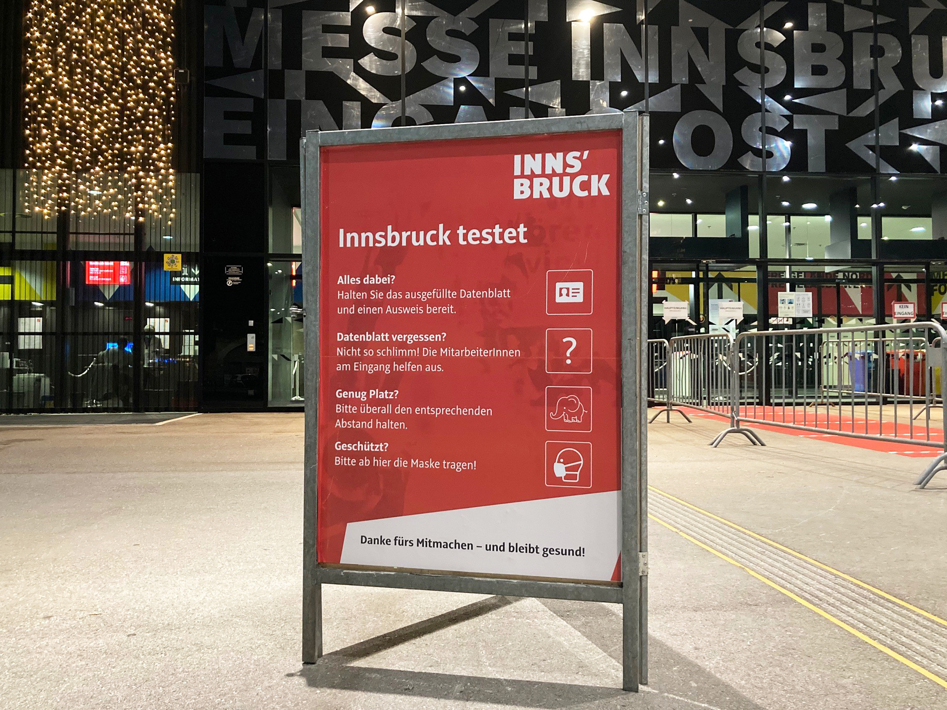 Tag eins der Aktion "Innsbruck testet" war gekennzeichnet von guter Organisation und reger Teilnahme.