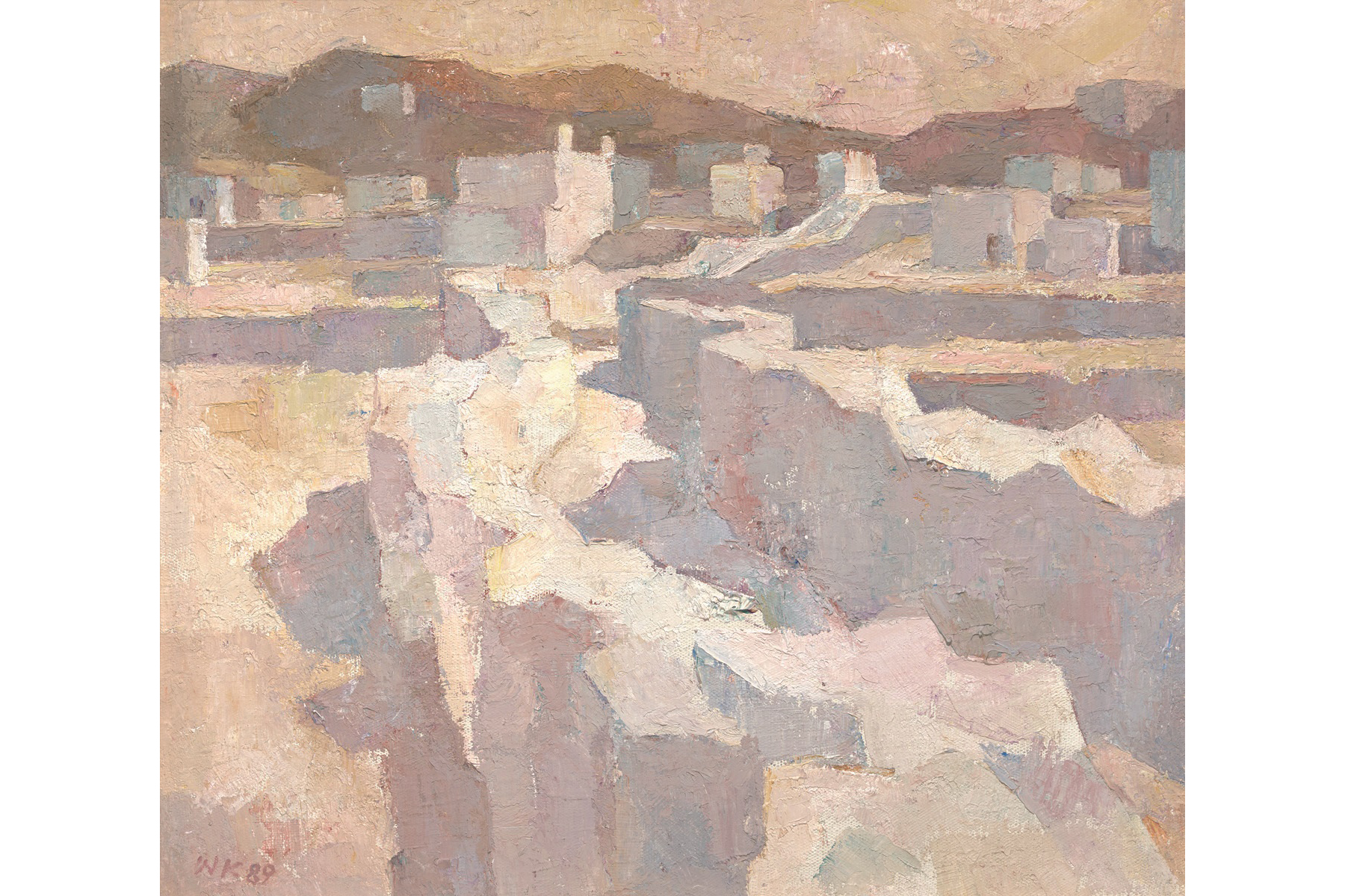 Wilfried Kirschl, Insellicht, Tinos, 1989, Leihgabe des Tiroler Landesmuseums Ferdinandeum