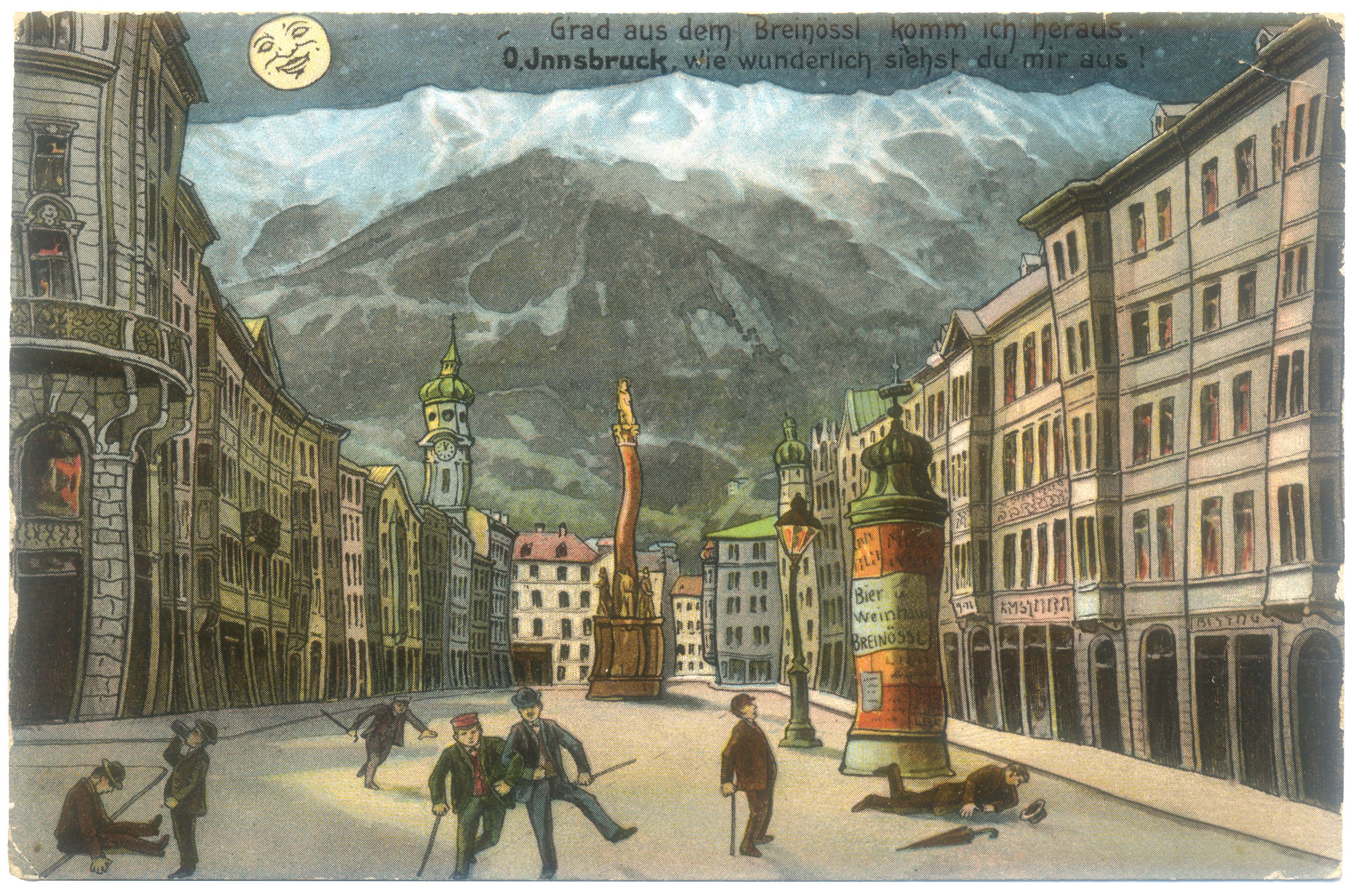 Die Ausstellung zeigt auch Kurioses, wie etwa diese Postkarte rund um das Jahr 1905.