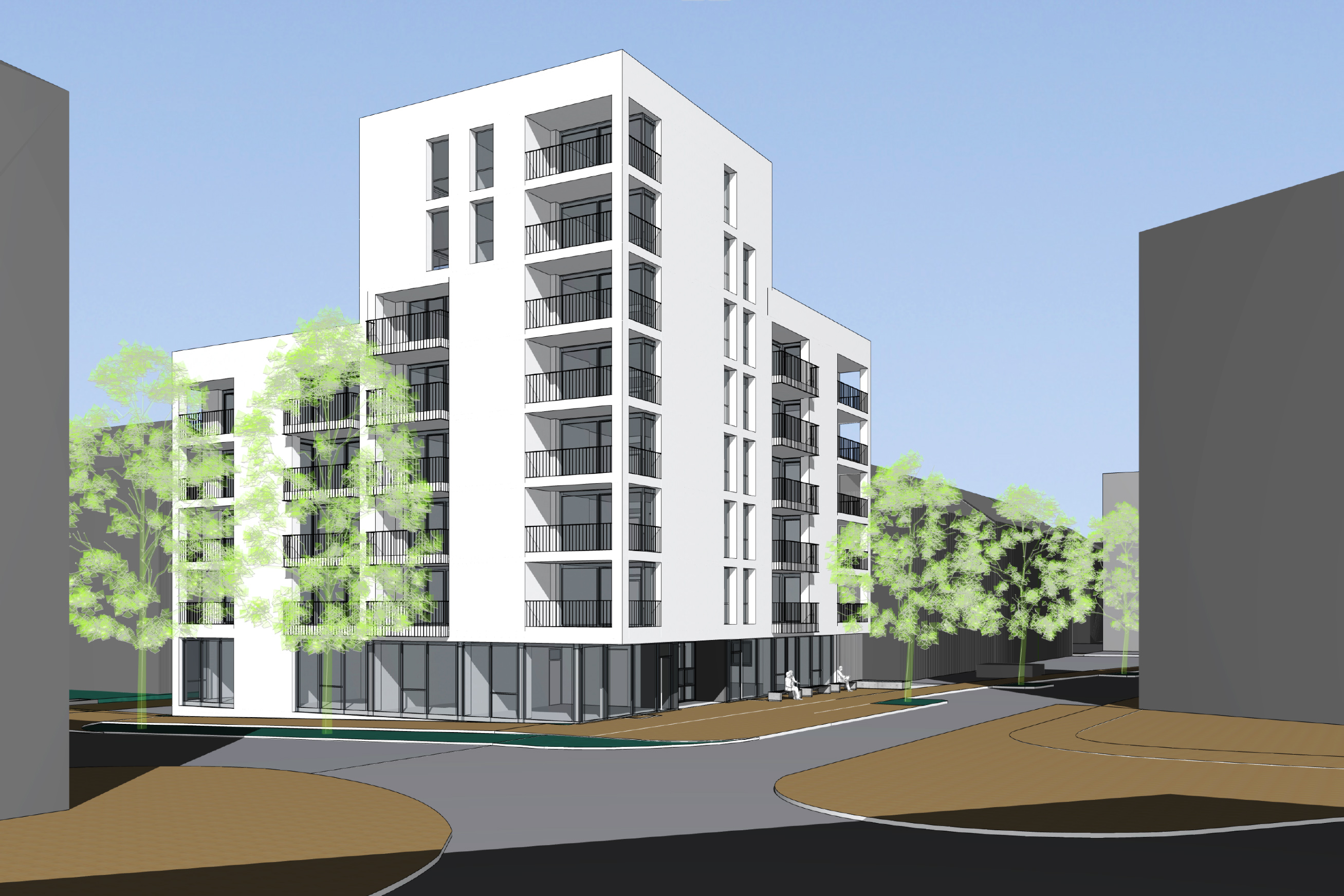 So wird das fertige Gebäude in der Kranewitterstraße 1 aussehen.