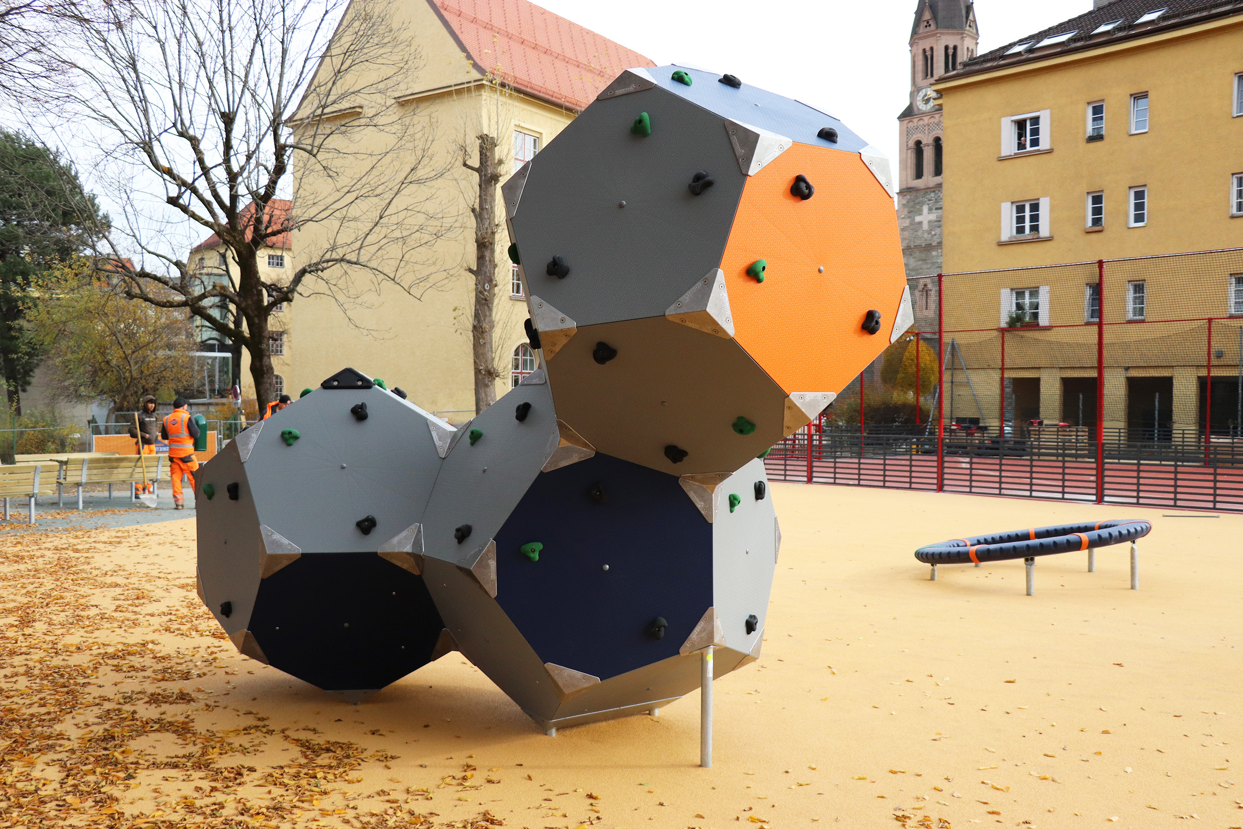 Ein neuer Kletterwürfel sorgt für Abwechslung.