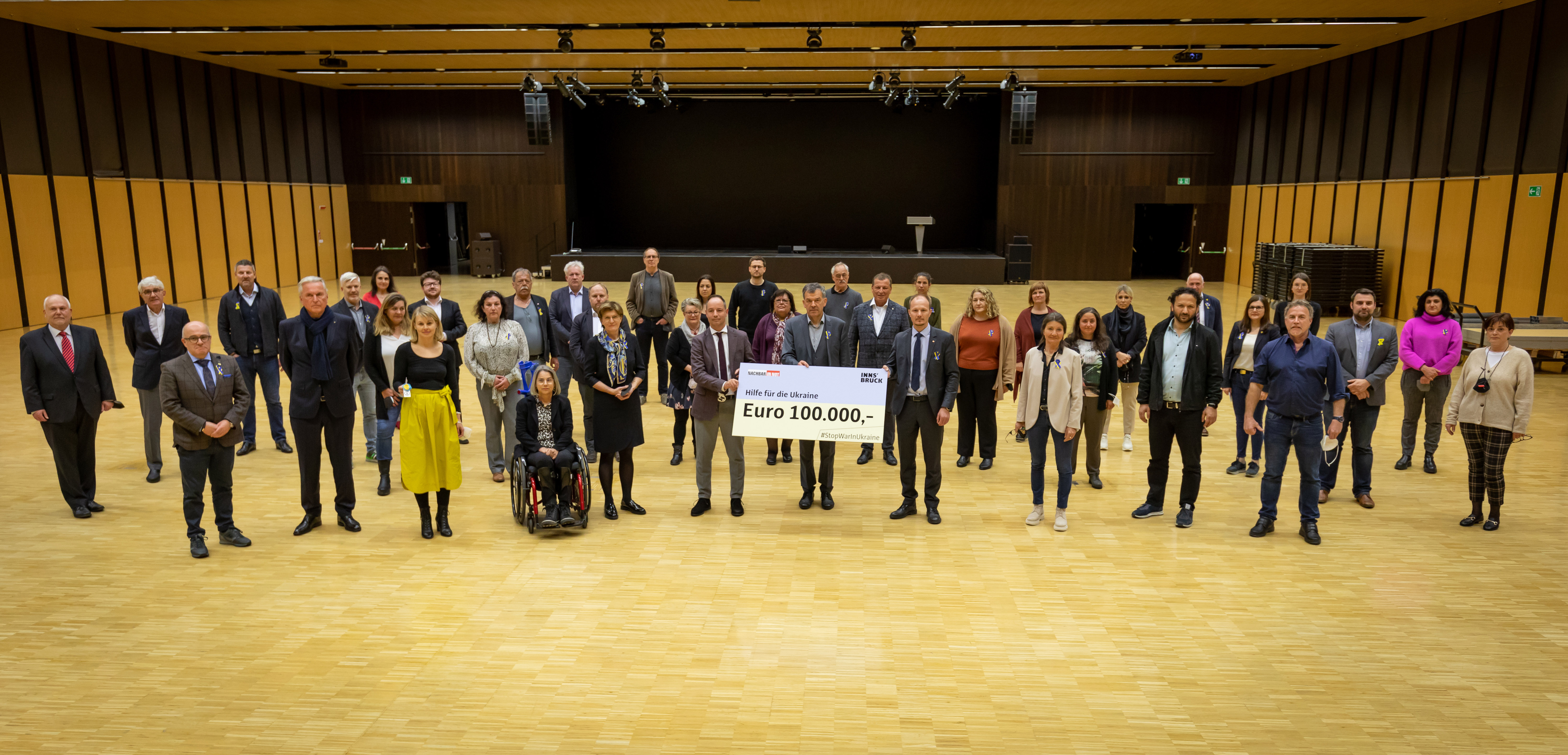 Der Innsbrucker Gemeinderat sprach sich einstimmig für eine Spende an Nachbar in Not für humanitäre Hilfe in der Ukraine in der Höhe von 100.000 Euro aus.