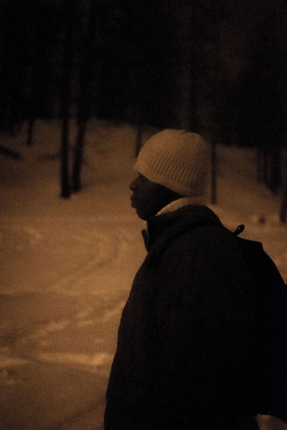 "The night I arrived in France": Aus der Shortlist zum Dokumentarfotopreis "Korridor".