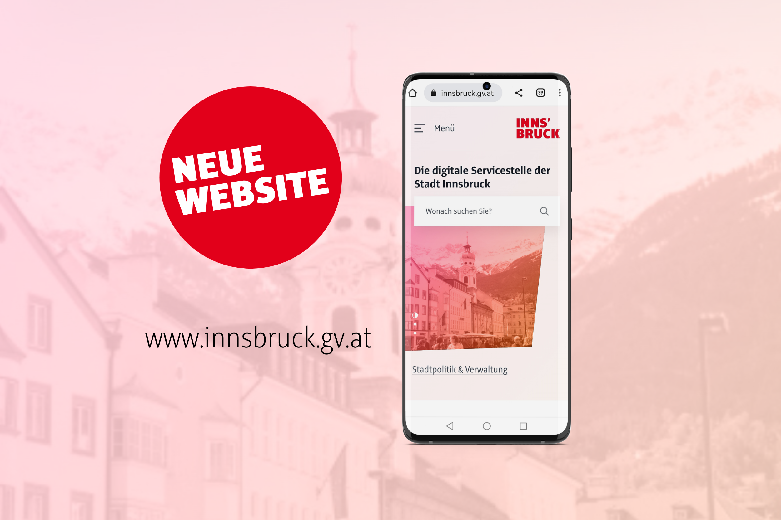 Volles Service mit der neuen Website