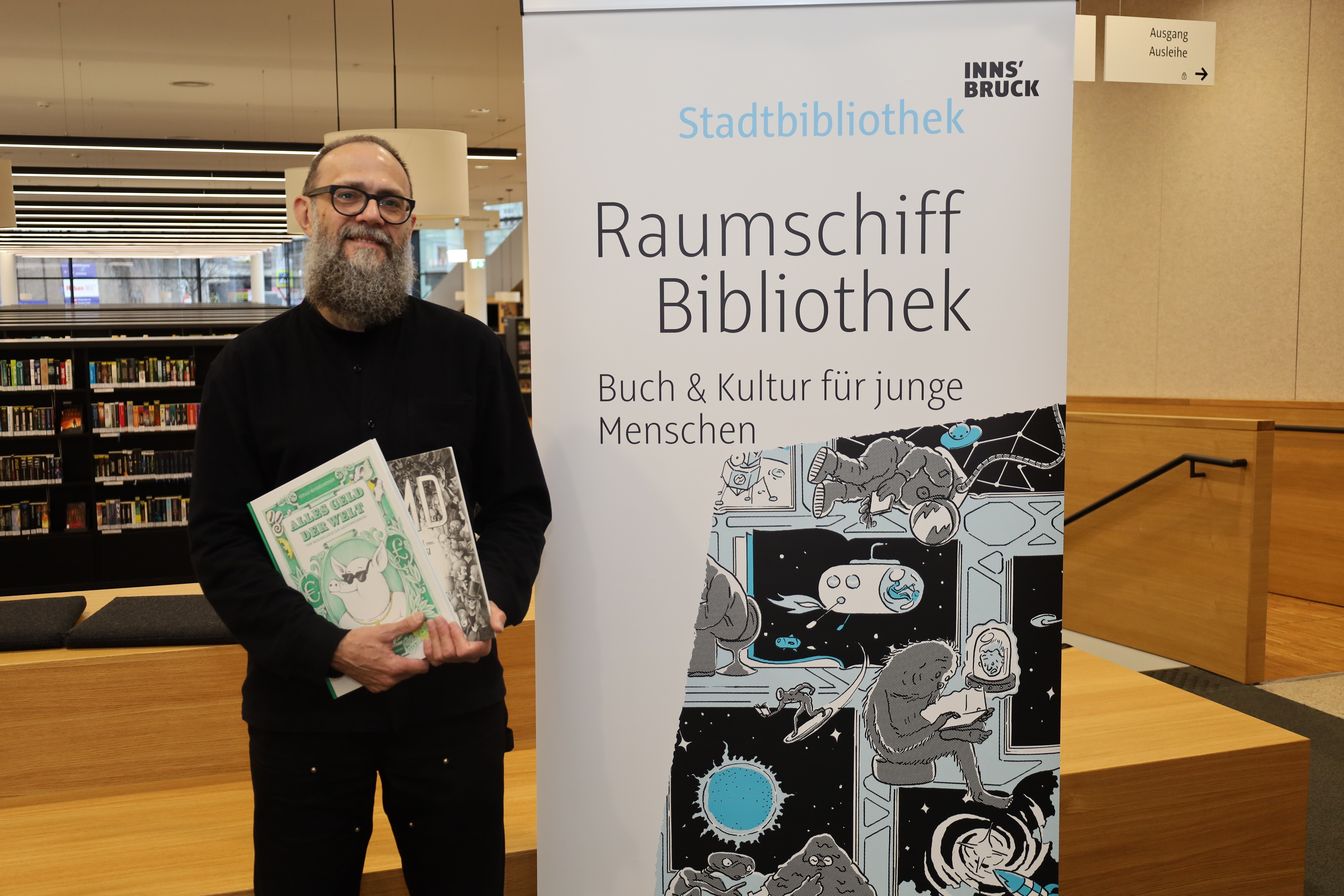 Die Comics des ukrainisch-deutschen Autors Vitali Konstantinov beschäftigen sich unter anderem mit der Geschichte des Geldes und Dostojewski.