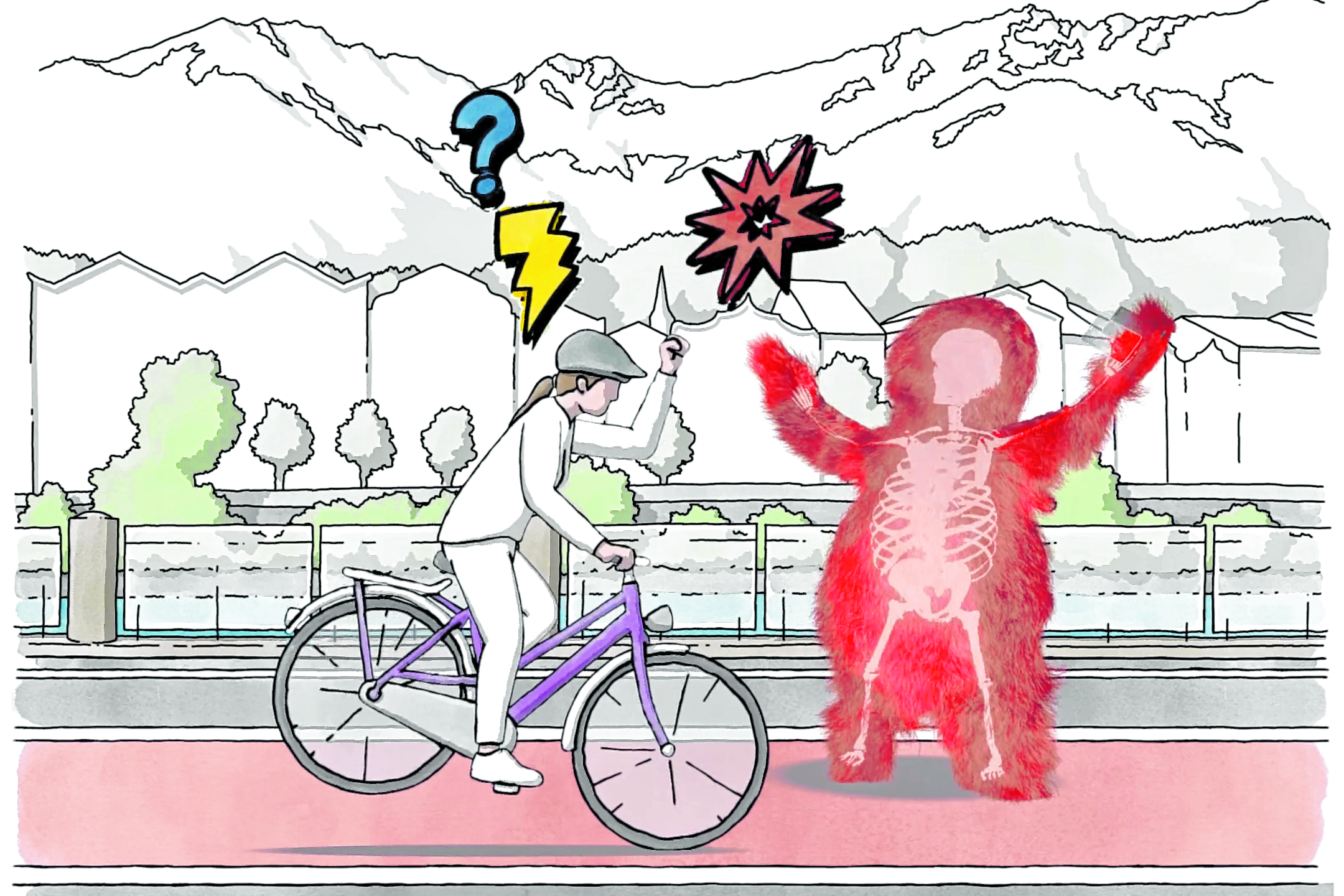 Die Kurzvideos beleuchten auf humorvolle Art das falsche und richtige Verhalten von RadfahrerInnen im Straßenverkehr.