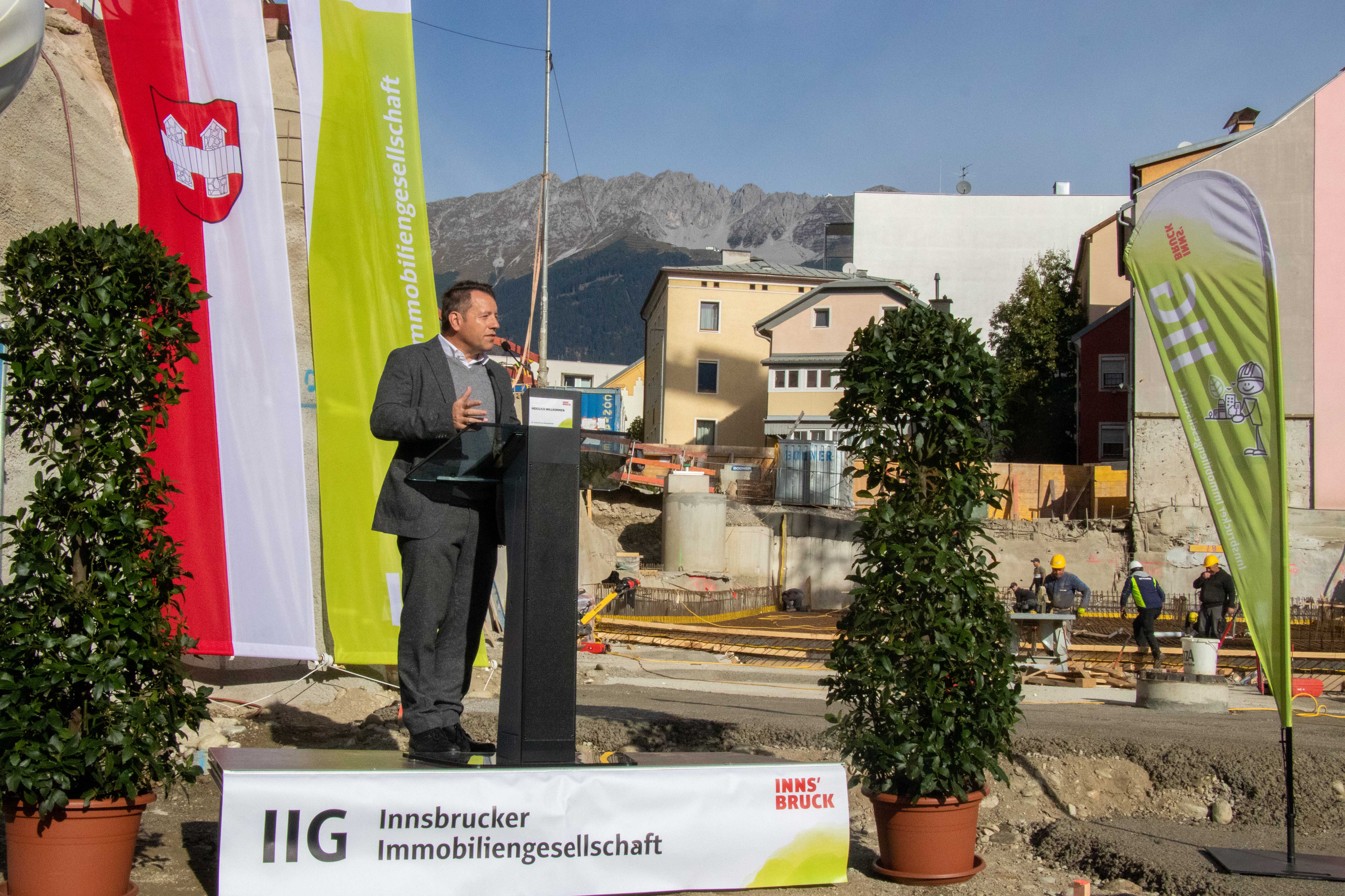 Die IIG setzt bei der Bauweise auf Nachhaltigkeit und Energieeffizienz betont Geschäftsführer Franz Danler