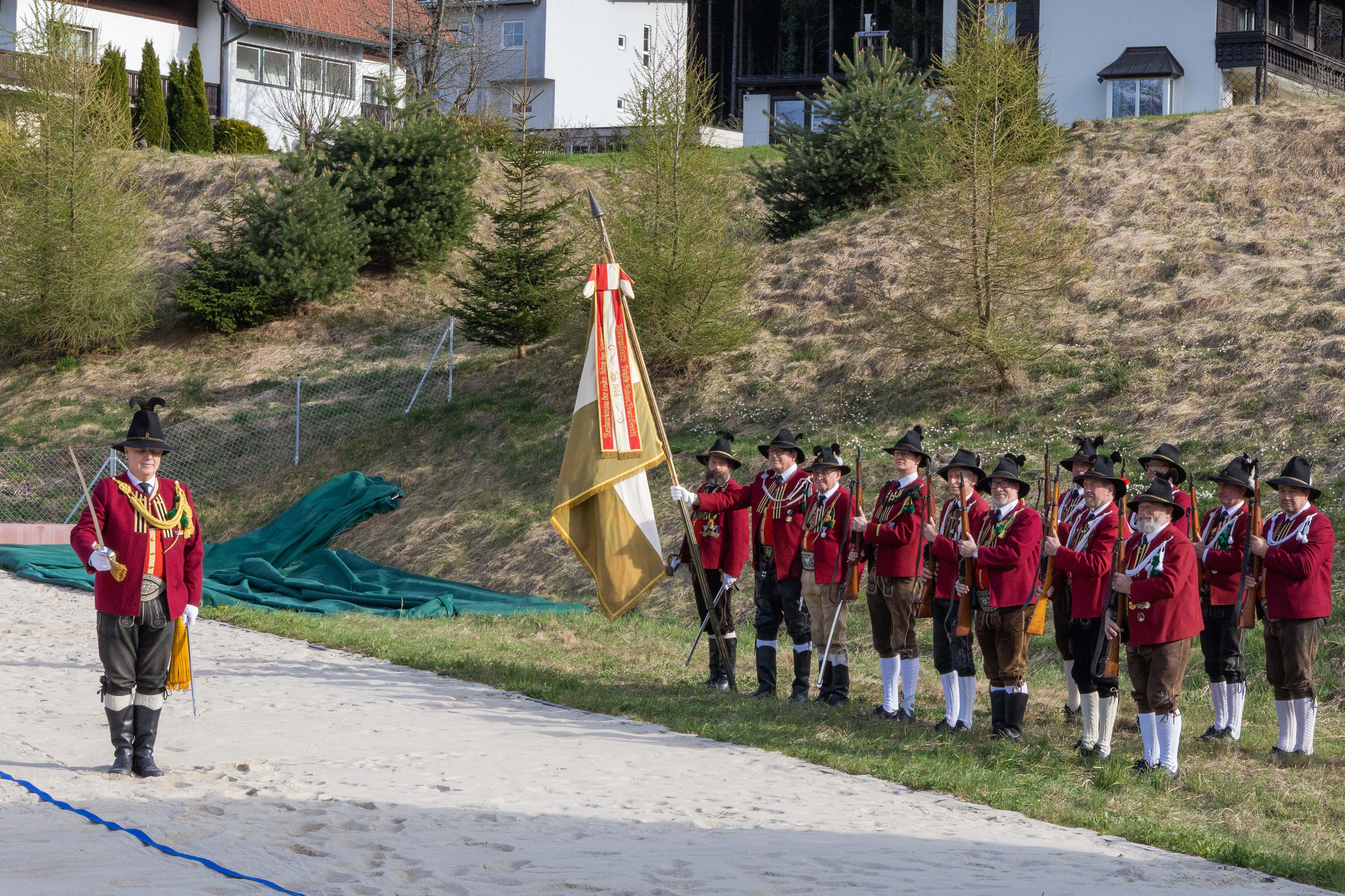 Die Schützenkompanie Igls-Vill war ebenso Teil der offiziellen Eröffnungsveranstaltung.