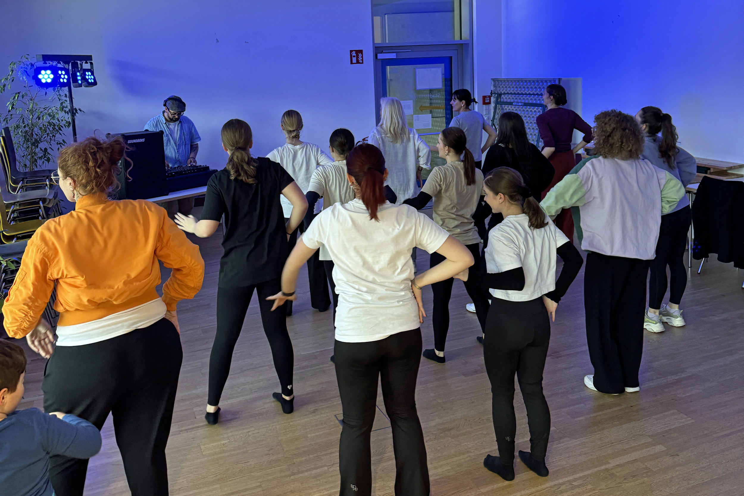 Eine Schulklasse rockte den Hip Hop Workshop.