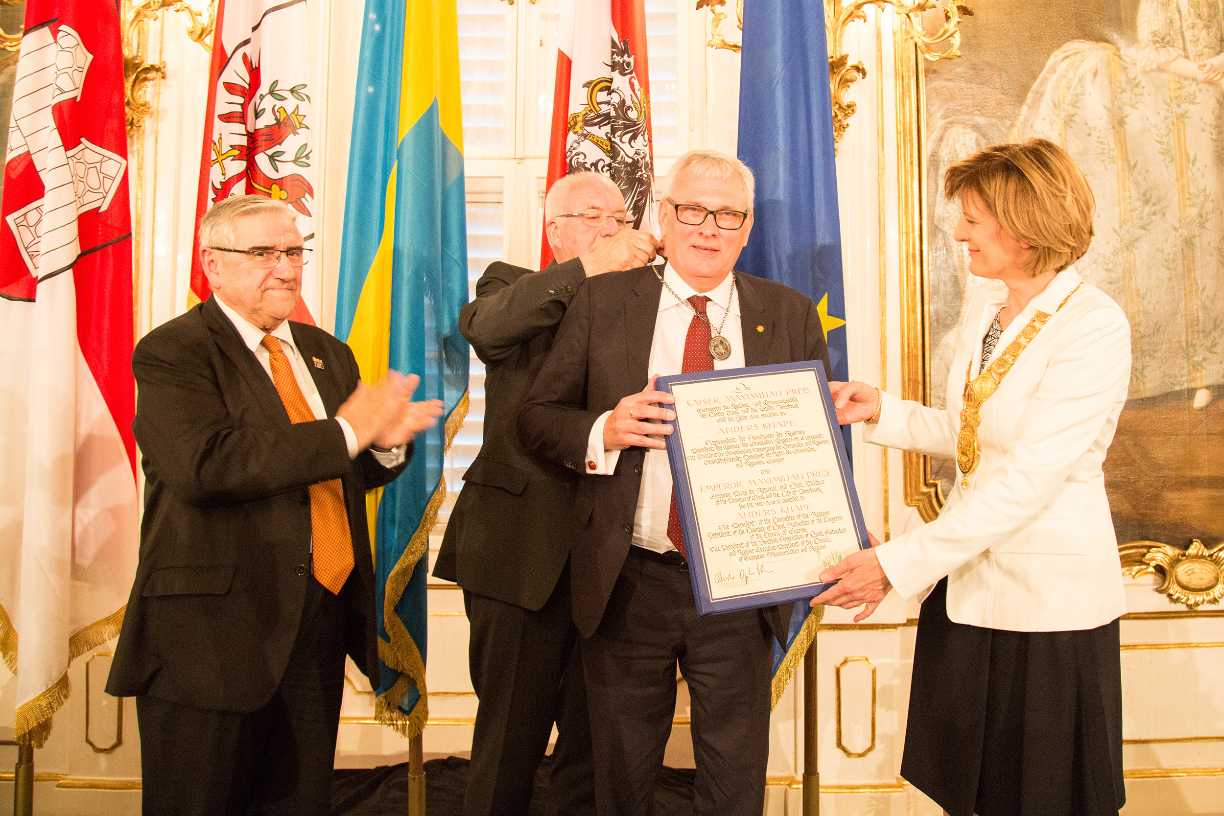 Die Feierliche Verleihung des Kaiser-Maximilian-Preises 2016 an Anders Knape im Riesensaal der Kaiserlichen Hofburg