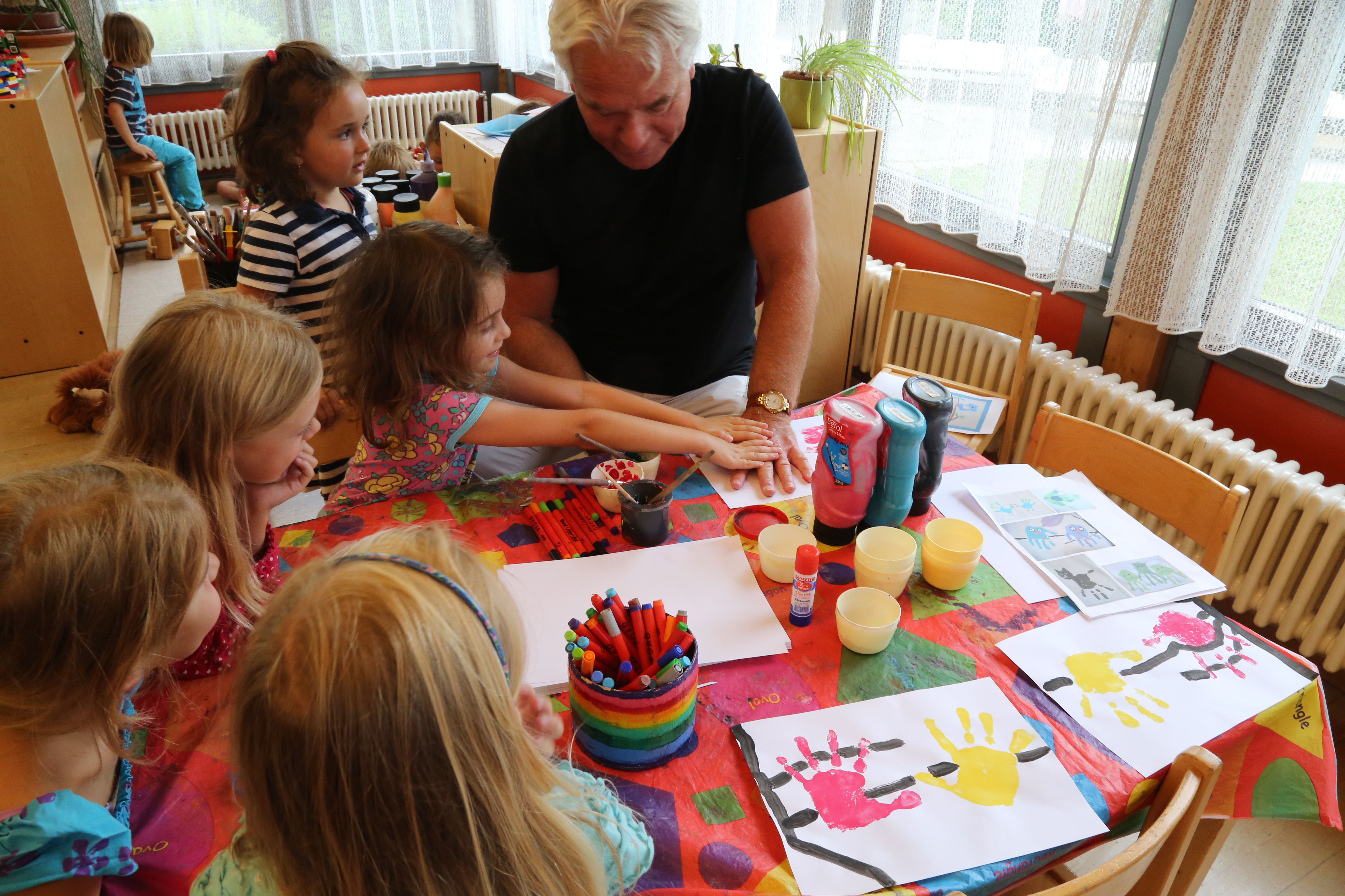 Schön fest drücken!