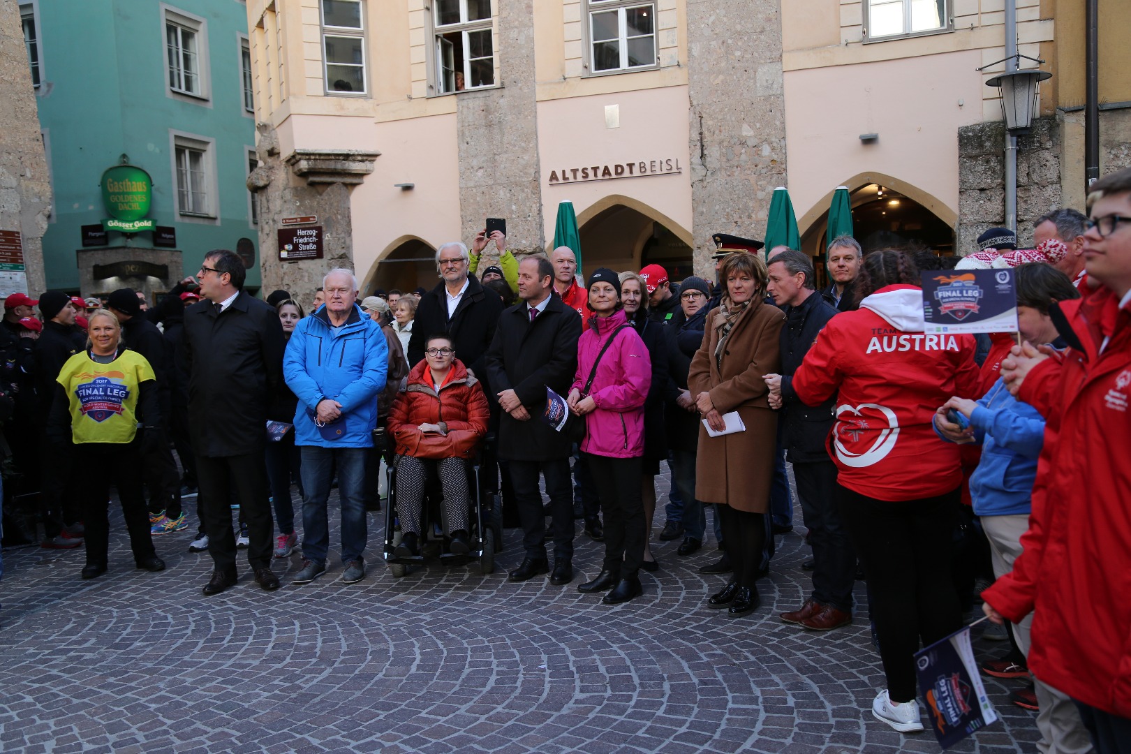 "Flamme der Hoffnung": Impressionen des Fackellaufs in Innsbruck zu den Special Olympics World Winter Games 2017