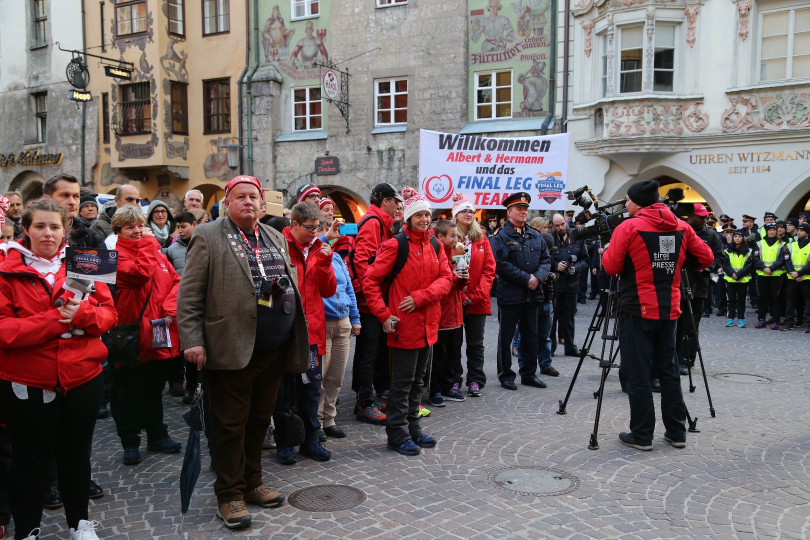 "Flamme der Hoffnung": Impressionen des Fackellaufs in Innsbruck zu den Special Olympics World Winter Games 2017